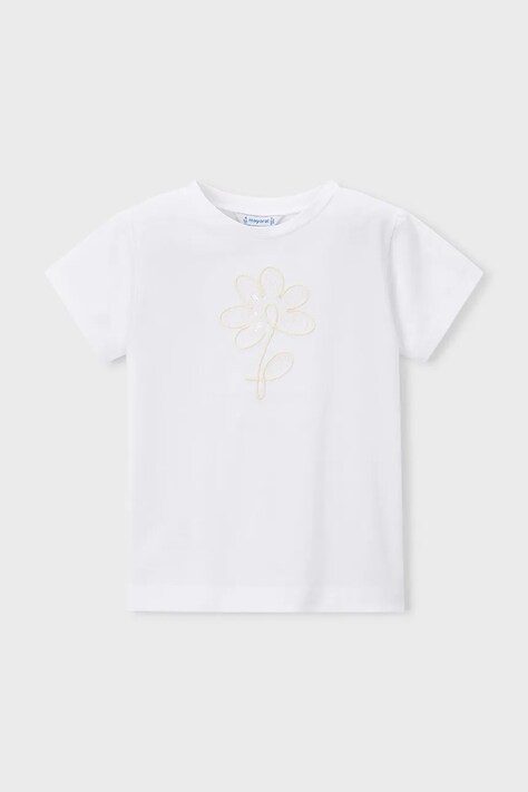 Mayoral t-shirt dziecięcy kolor biały 174