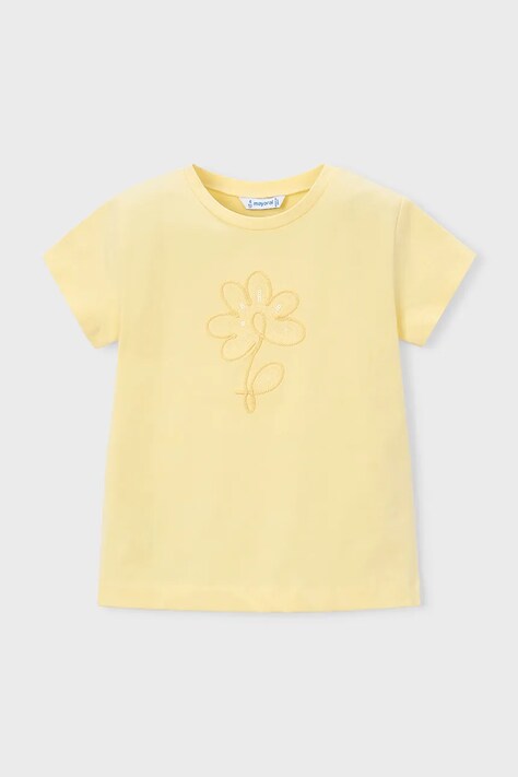 Дитяча футболка Mayoral колір жовтий 174