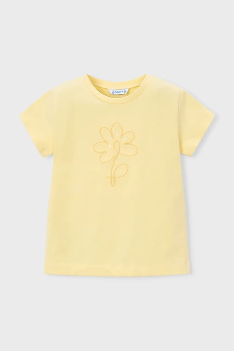 Дитяча футболка Mayoral колір жовтий 174