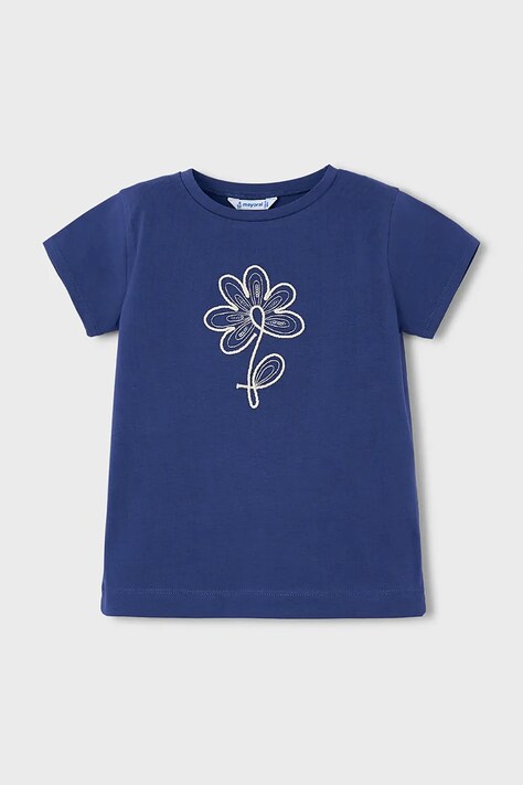 Mayoral t-shirt dziecięcy kolor niebieski 174