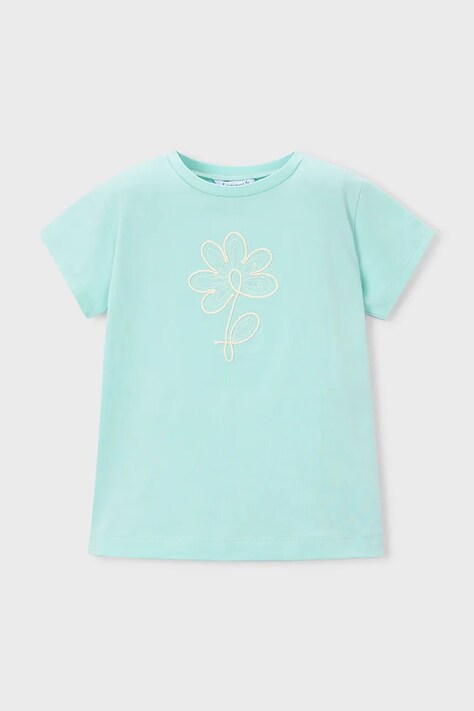 Mayoral t-shirt dziecięcy kolor turkusowy 174