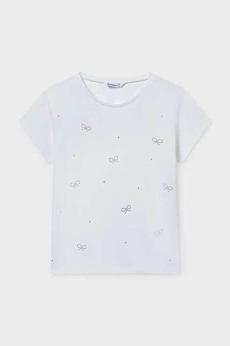 Mayoral t-shirt dziecięcy kolor biały 854