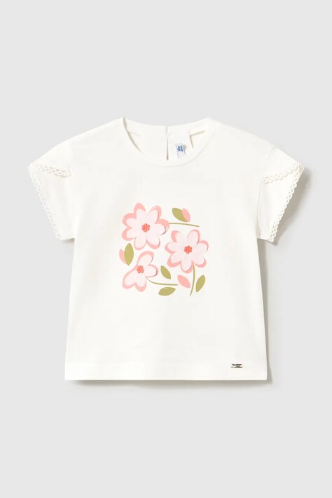 Mayoral t-shirt dziecięcy kolor biały 1079