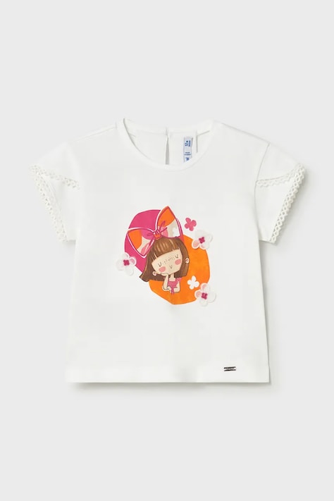 Παιδικό μπλουζάκι Mayoral χρώμα: άσπρο, 1079