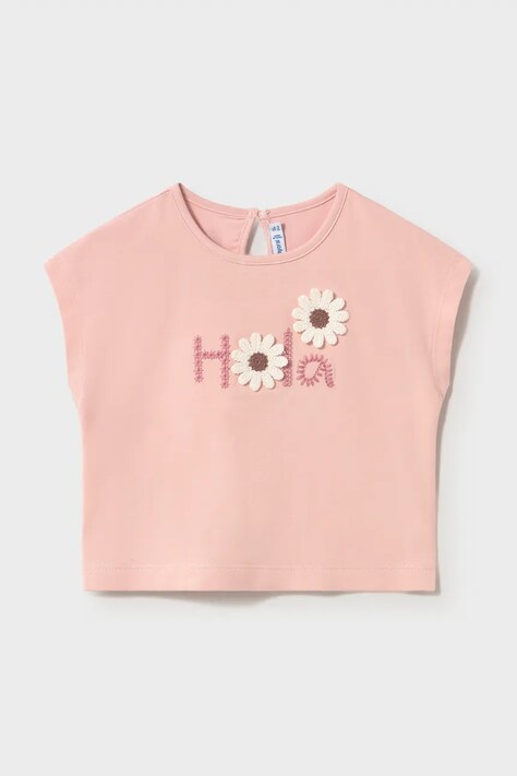 Mayoral t-shirt dziecięcy kolor różowy 1084