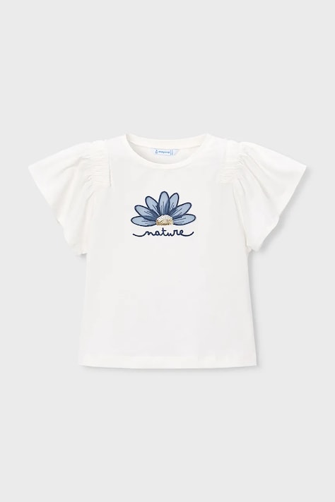 Παιδικό μπλουζάκι Mayoral χρώμα: άσπρο, 3004