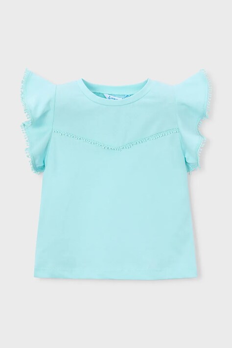 Mayoral t-shirt bawełniany dziecięcy kolor niebieski 3008