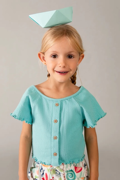 Mayoral tricou copii culoarea turcoaz, 3014