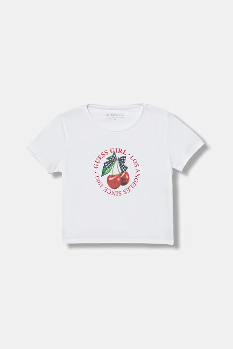 Guess t-shirt dziecięcy kolor biały J6RI02 K6YW4