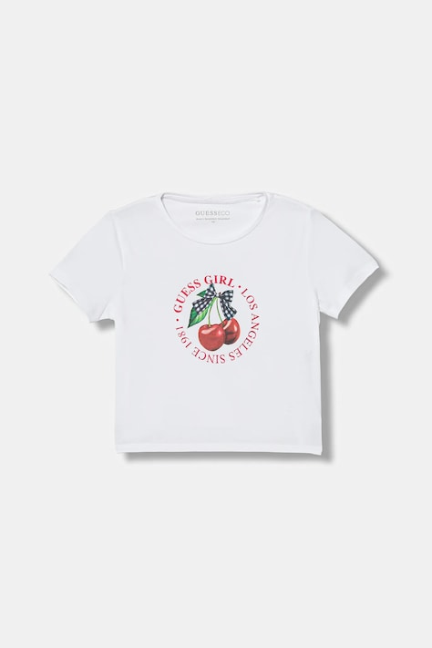 Guess maglietta per bambini colore bianco J6RI02 K6YW4