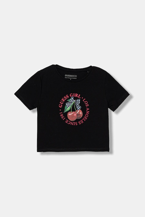 Detské tričko Guess čierna farba, J6RI02 K6YW4