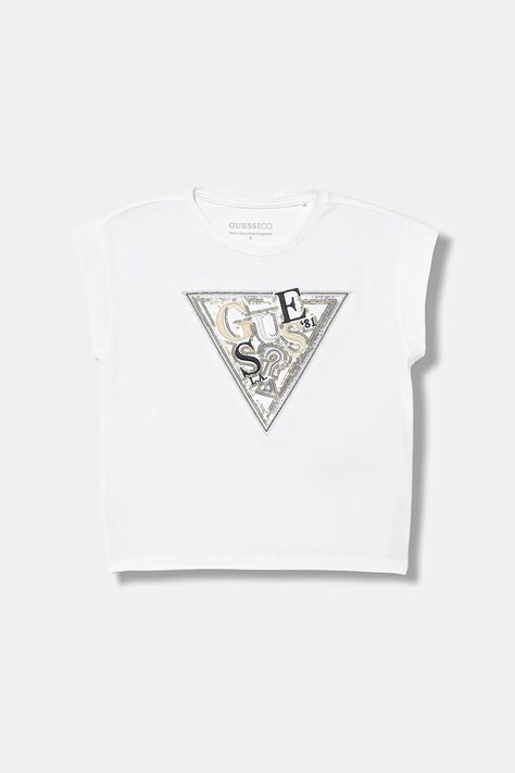 Guess t-shirt dziecięcy kolor biały J6RI04 K6YW4