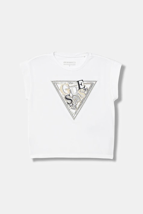 Guess t-shirt dziecięcy kolor biały J6RI04 K6YW4