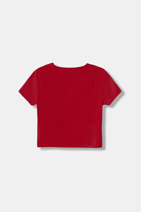 Guess t-shirt dziecięcy kolor czerwony J6RI06 K6YW4