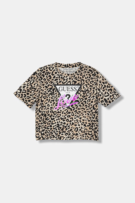 Guess t-shirt dziecięcy kolor beżowy J6RI08 K6YW4