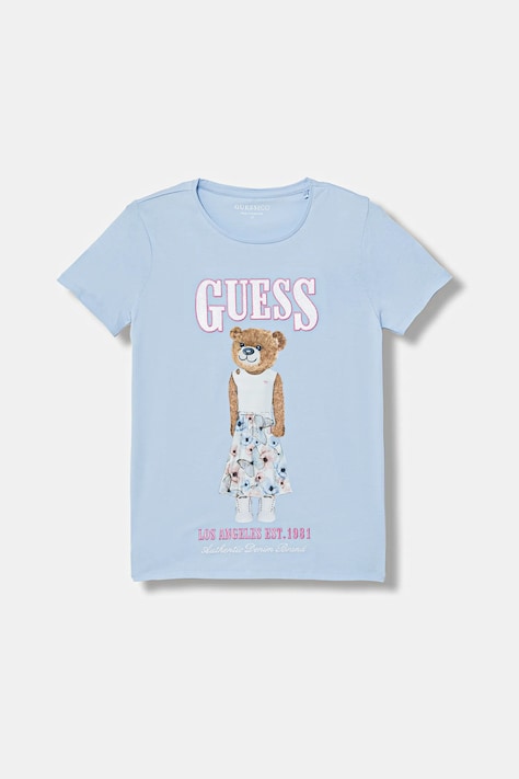 Guess maglietta per bambini colore blu J6RI10 K6YW4