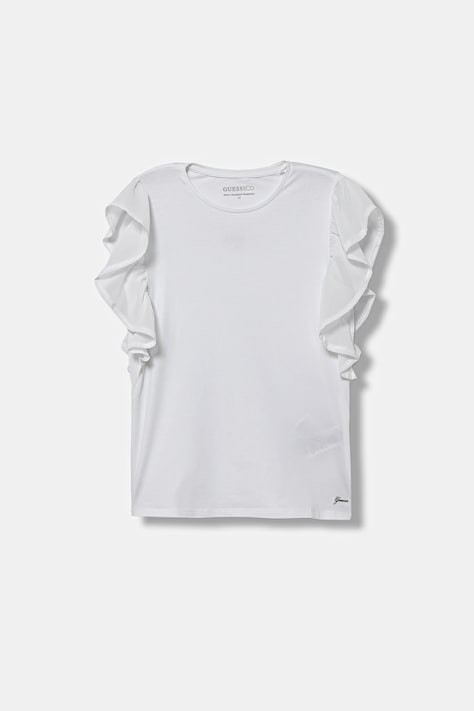 Guess t-shirt dziecięcy kolor biały J6RI14 K6YW4