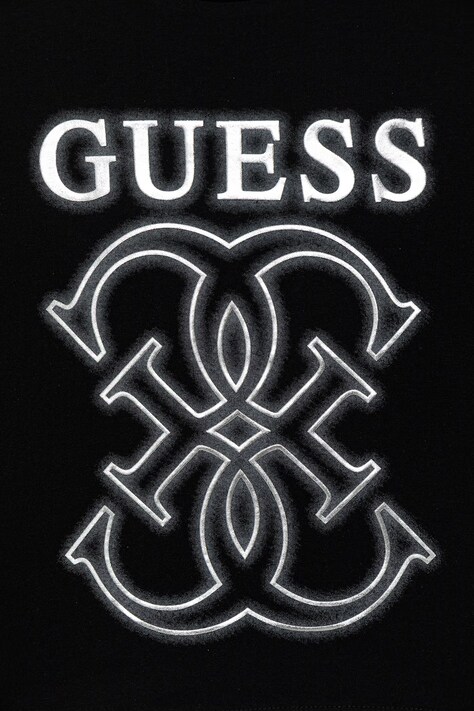 Дитяча бавовняна футболка Guess — SS26-TSG029, чорний — фото 3