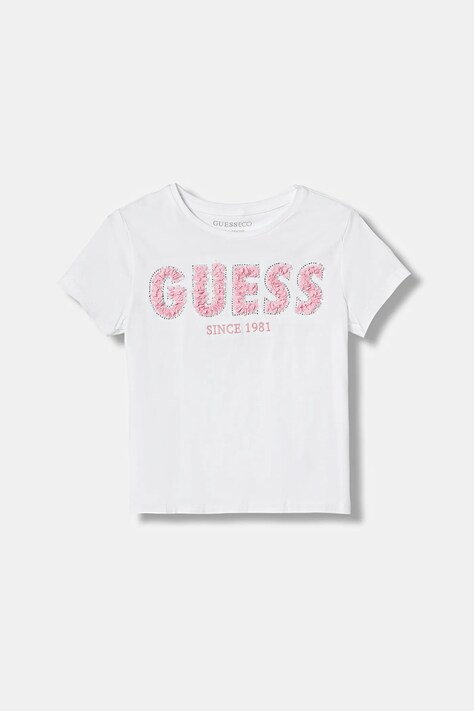 Guess t-shirt dziecięcy kolor biały J6RI24 K6YW4