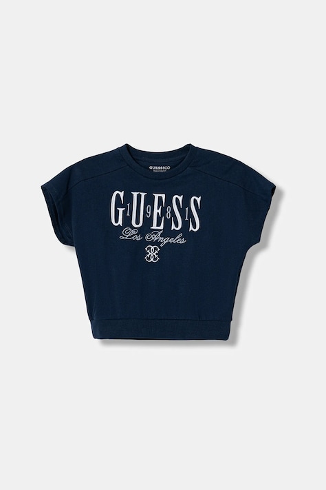 Guess t-shirt bawełniany kolor granatowy J6RI30 KCNQ4