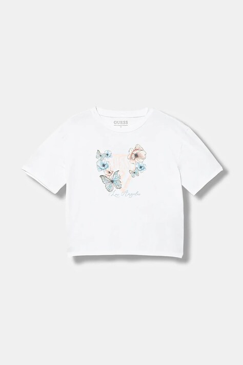 Guess t-shirt dziecięcy kolor biały J6RI32 K6YW4