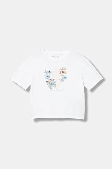 Guess t-shirt dziecięcy kolor biały J6RI32 K6YW4