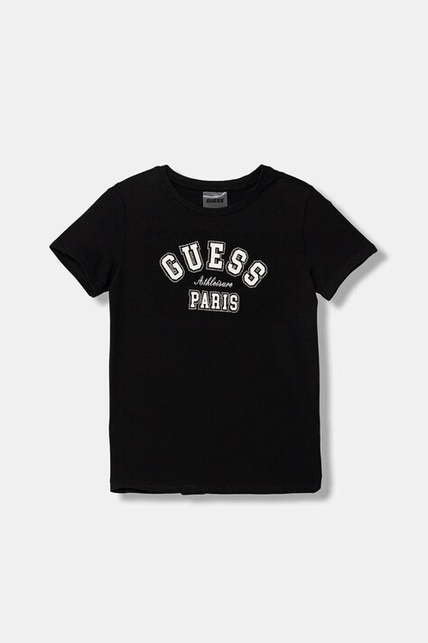 Guess t-shirt dziecięcy kolor czarny J6RI41 J1314