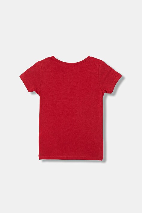 Guess t-shirt dziecięcy kolor czerwony K6RI00 K6YW4