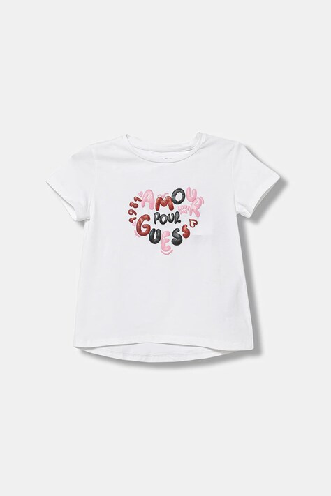 Guess t-shirt dziecięcy kolor biały K6RI02 K6YW4
