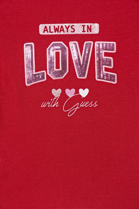 Дитяча футболка Guess — SS26-TSG02U, червоний — фото 3