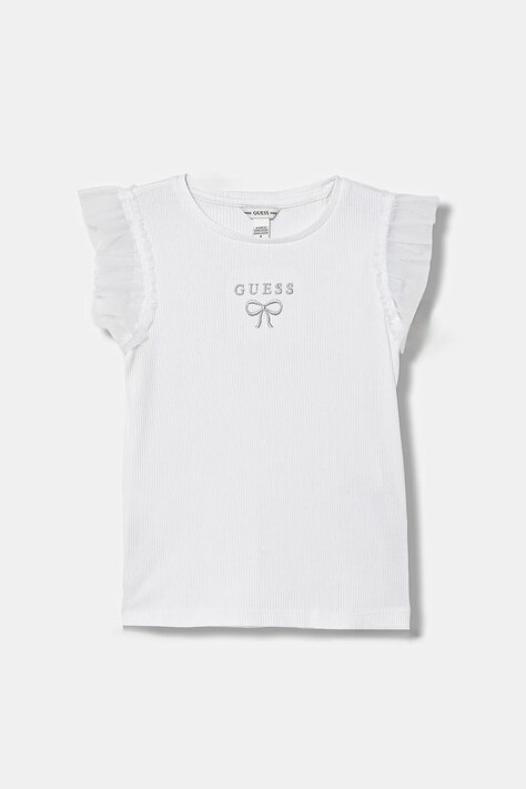 Guess t-shirt dziecięcy kolor biały K6RI12 KCU20