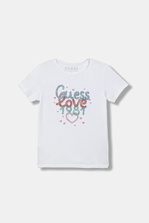 Guess t-shirt dziecięcy kolor biały K6RI20 K6YW4