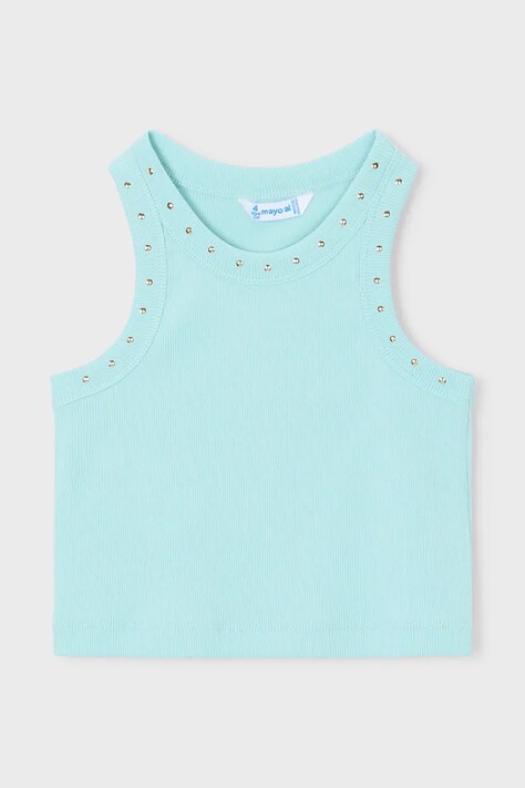 Mayoral top dziecięcy kolor turkusowy 3021