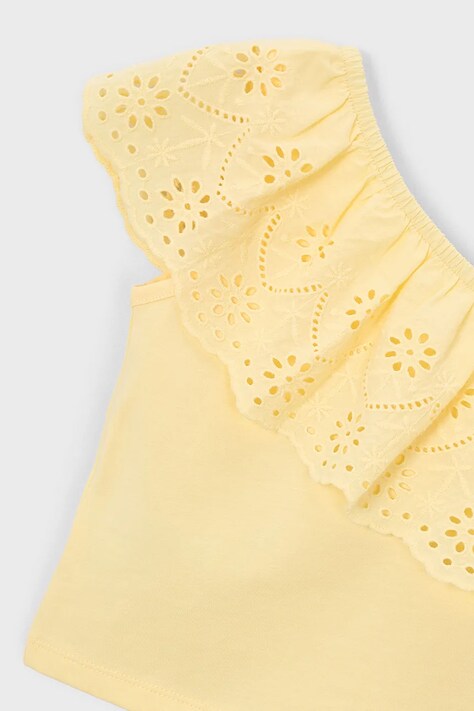 Mayoral top dziecięcy kolor żółty 3022