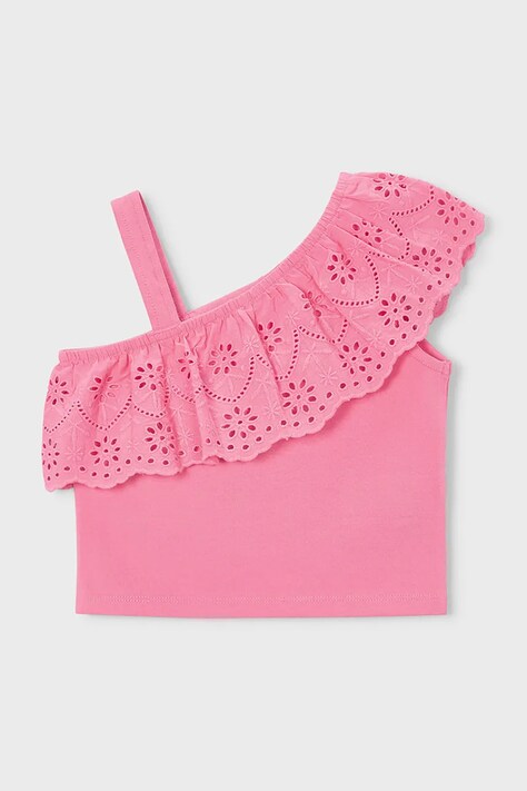Mayoral top dziecięcy kolor różowy 3022