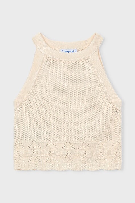 Παιδικό top Mayoral χρώμα: μπεζ, 3027