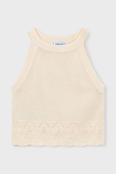 Παιδικό top Mayoral χρώμα: μπεζ, 3027