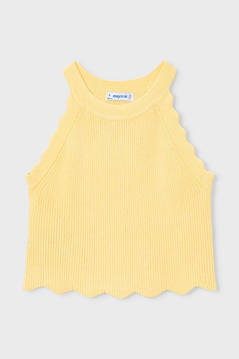 Mayoral top dziecięcy kolor żółty 3027