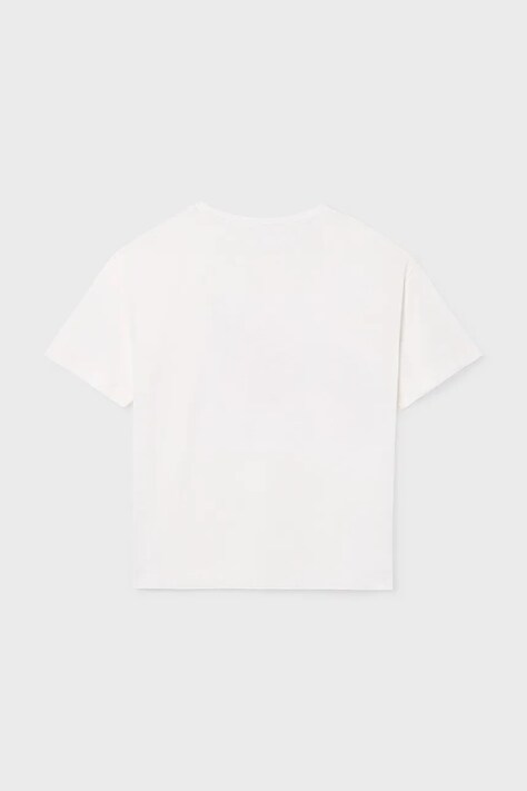 Mayoral t-shirt bawełniany dziecięcy kolor biały 6005