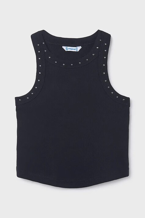 Mayoral top dziecięcy kolor czarny 6013