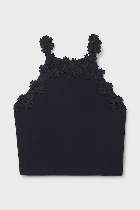 Mayoral top dziecięcy kolor czarny 6015