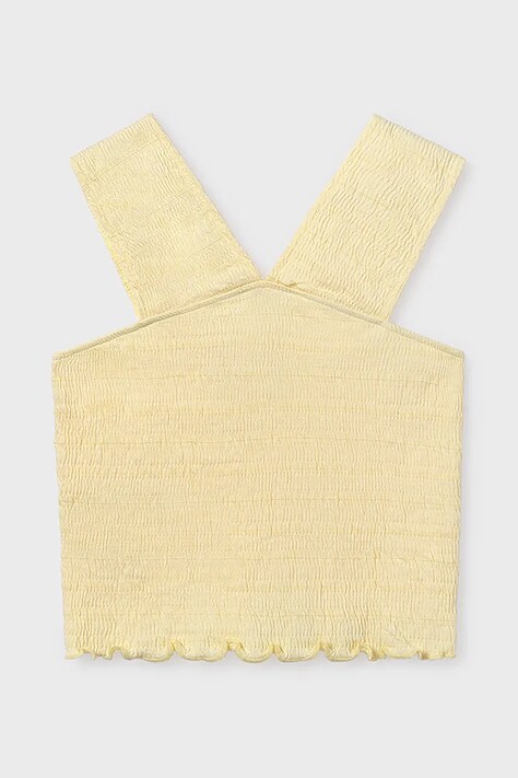 Mayoral top dziecięcy kolor żółty 6018