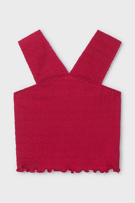 Mayoral top dziecięcy kolor czerwony 6018