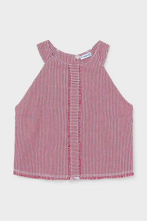 Mayoral top bawełniany dziecięcy kolor różowy 6025