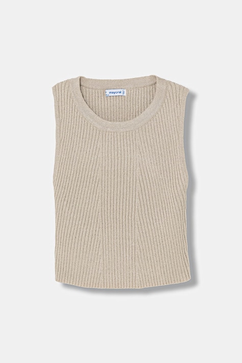Παιδικό top Mayoral χρώμα: μπεζ, 6026