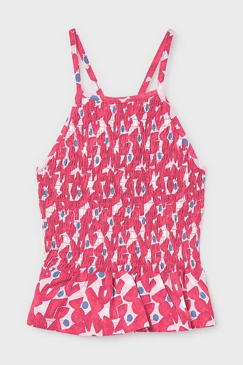 Mayoral top dziecięcy kolor różowy 6027