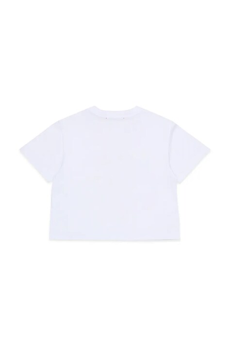MAX&Co. t-shirt bawełniany dziecięcy MAXT31F T-SHIRT kolor biały MX0287