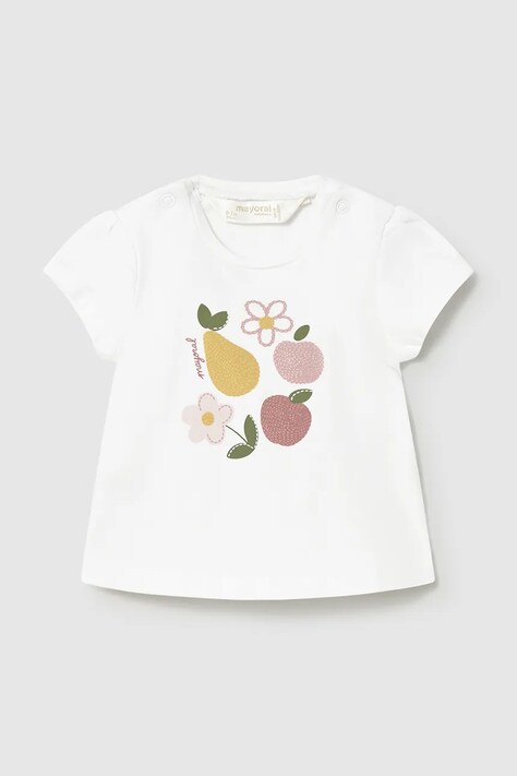 Футболка для немовлят Mayoral Newborn колір білий 1076