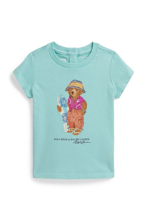 Polo Ralph Lauren tričko detské bavlnené tyrkysové 310B22529001