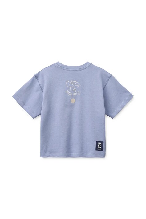 Дитяча бавовняна футболка Liewood Tyler Placement SS T-shirt — фото 3